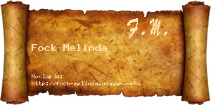 Fock Melinda névjegykártya