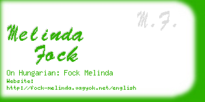 melinda fock business card